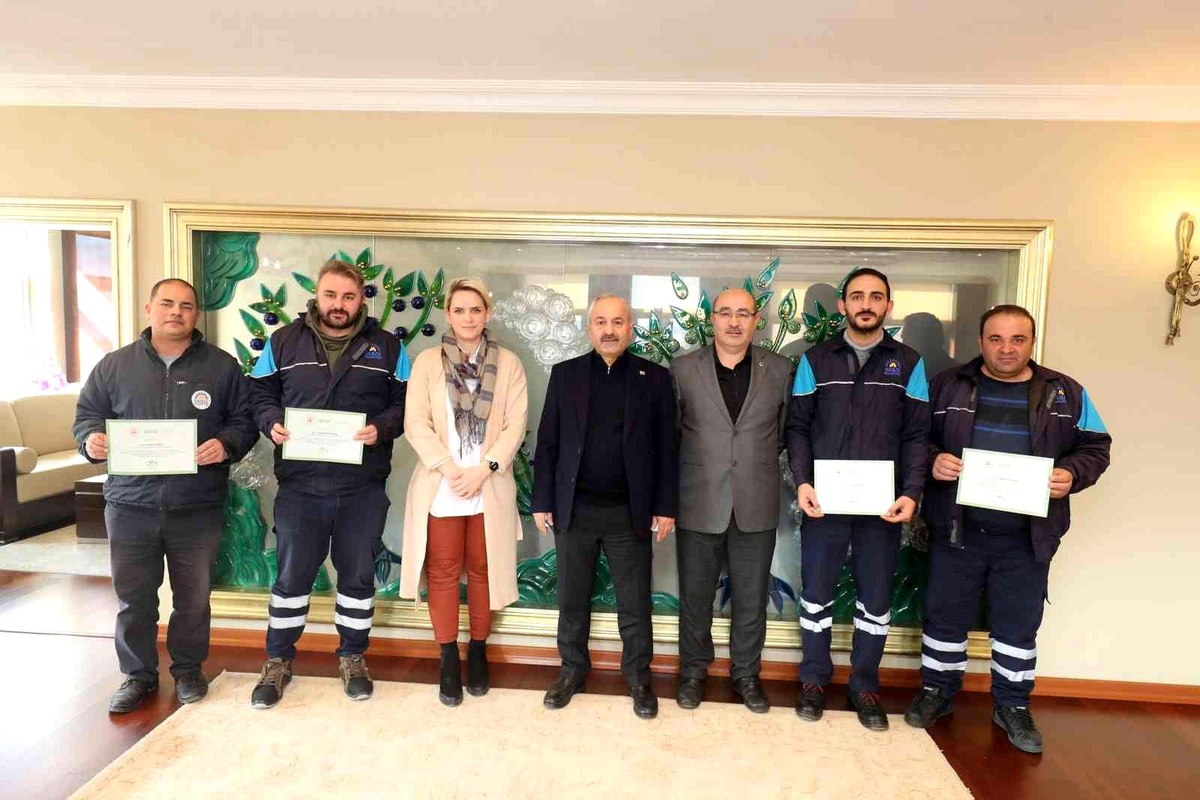 Gebze Belediyesi personellerine teşekkür belgesi verildi