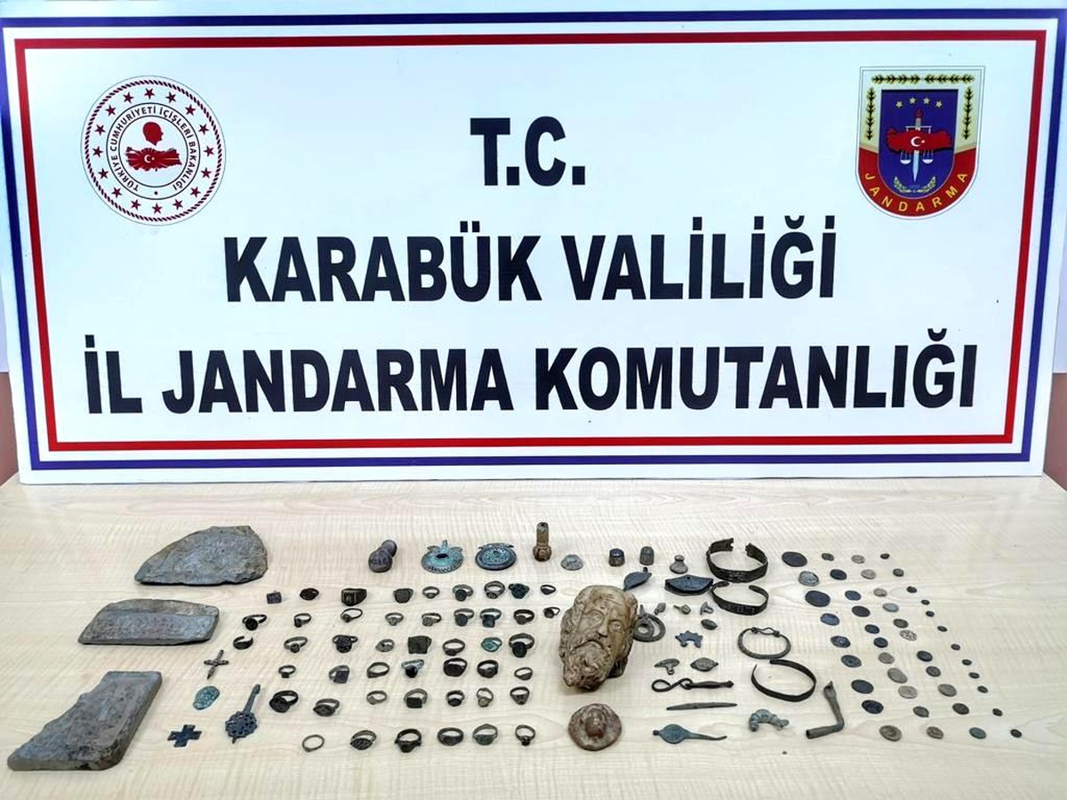 Sanayi sitesinde tarihi eser yakalandı