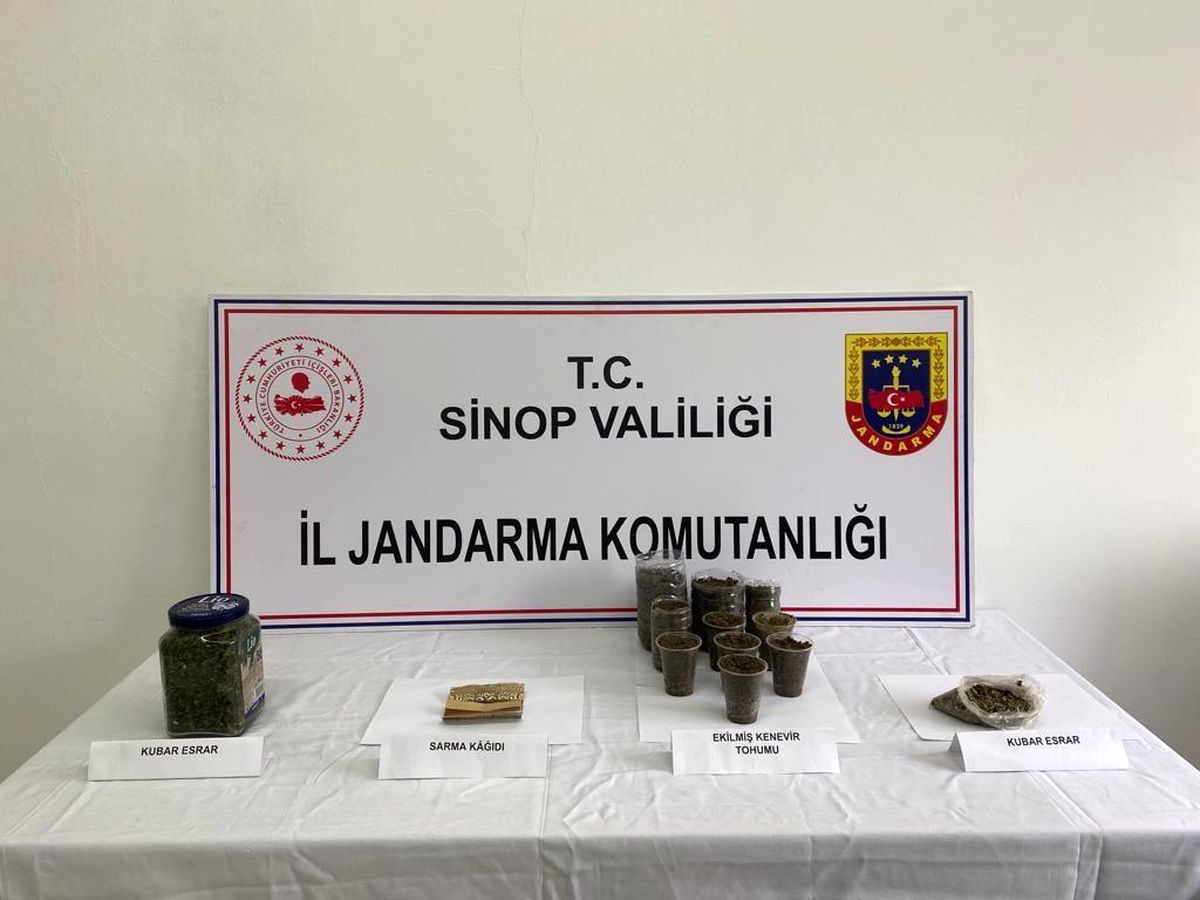 Sinop\'ta uyuşturucu üretip ticaretini yapan 1 kişi tutuklandı