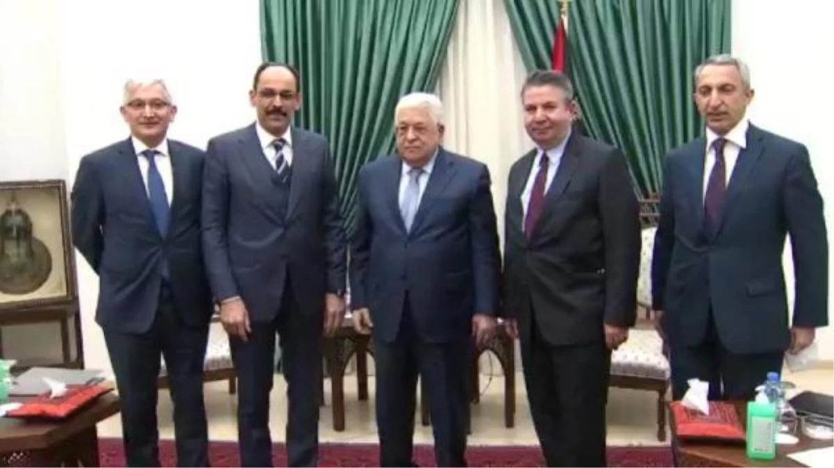 Türk heyeti, Filistin Devlet Başkanı Abbas ile görüştü