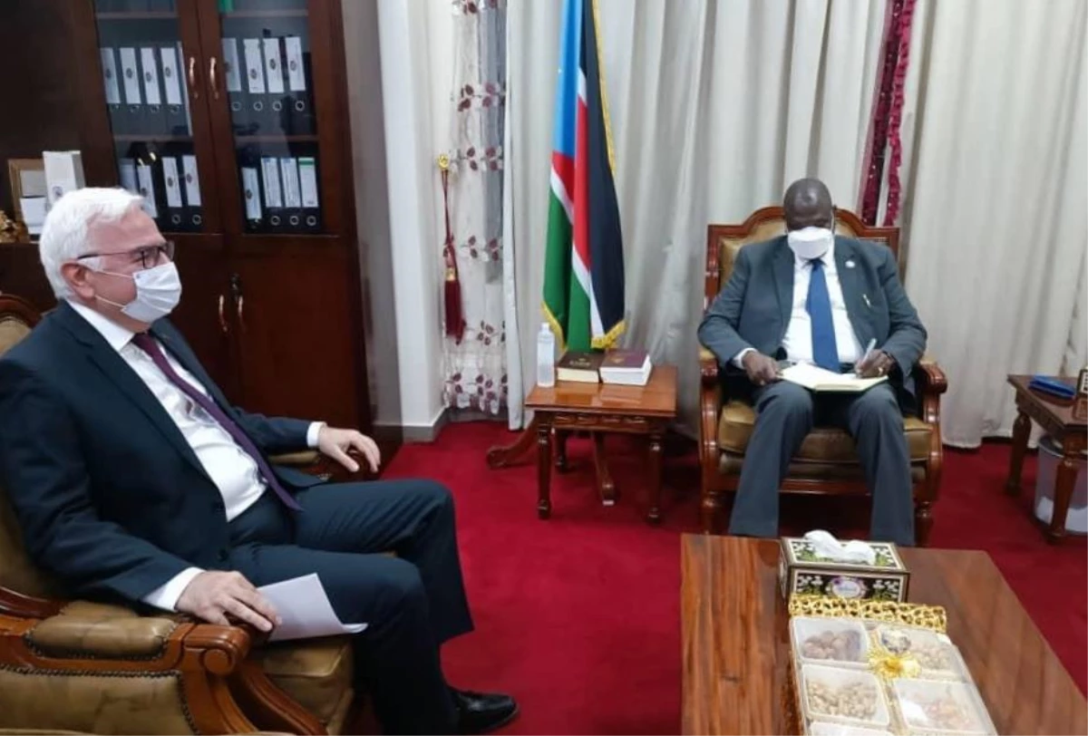 Türkiye\'nin Cuba Büyükelçisi Mutaf, Güney Sudan Cumhurbaşkanı Yardımcısı Teny ile görüştü