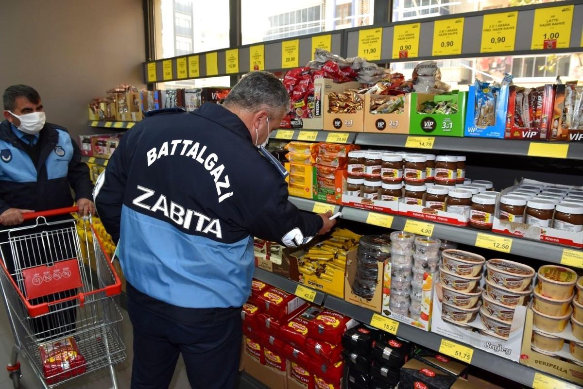 Battalgazi Belediyesi'nden marketlere KDV denetimi