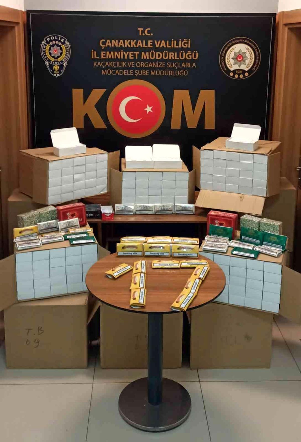 Çanakkale\'de kaçak sigara operasyonu