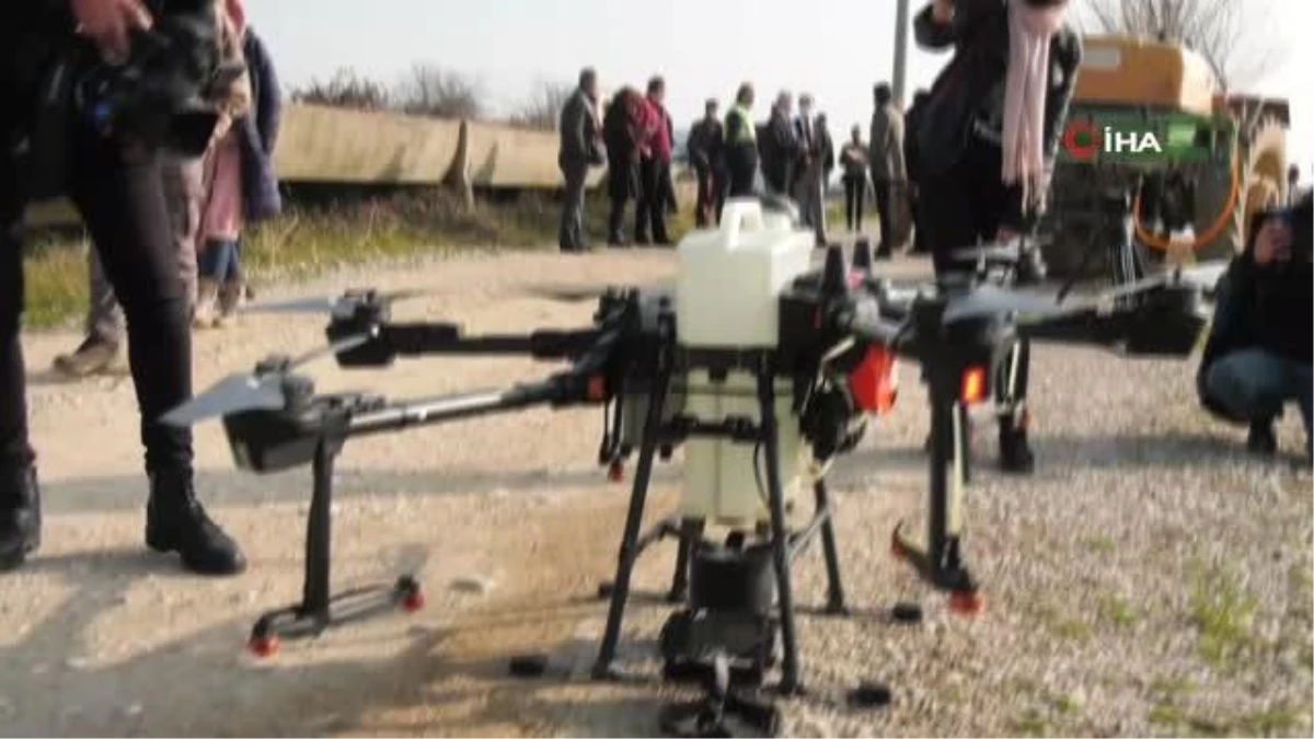 Dronelar bu defa yabancı otlarla mücadele için havalandı