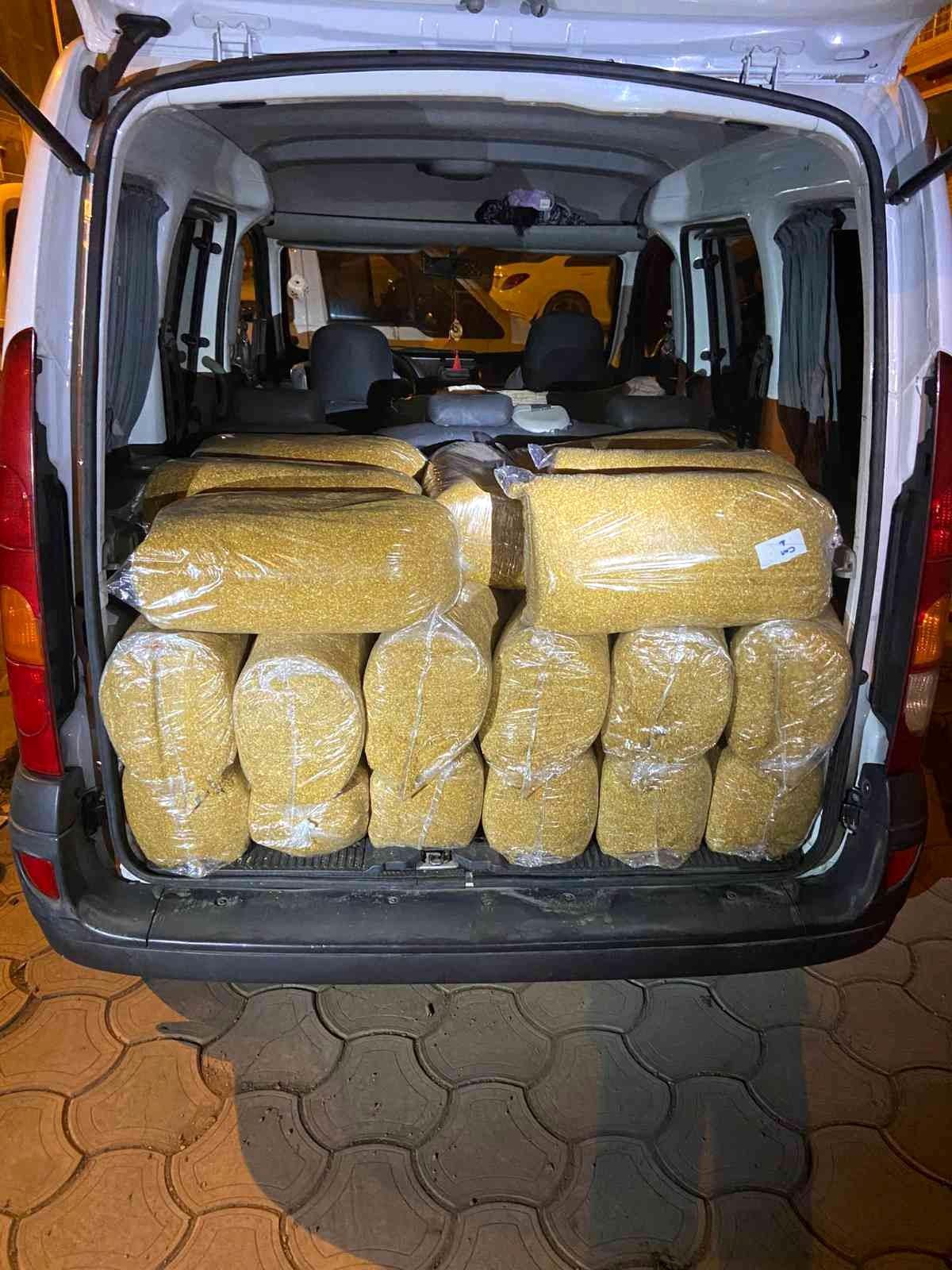 Hatay\'da 288 kilo kaçak tütün ele geçirildi