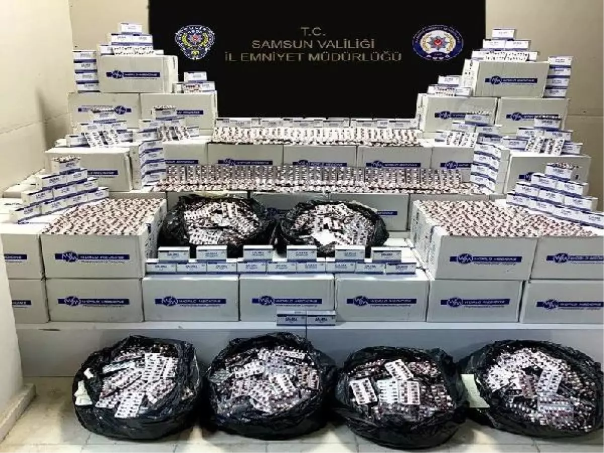 Samsun'da 4 milyon 673 bin TL değerinde uyuşturucu hap ele geçirildi