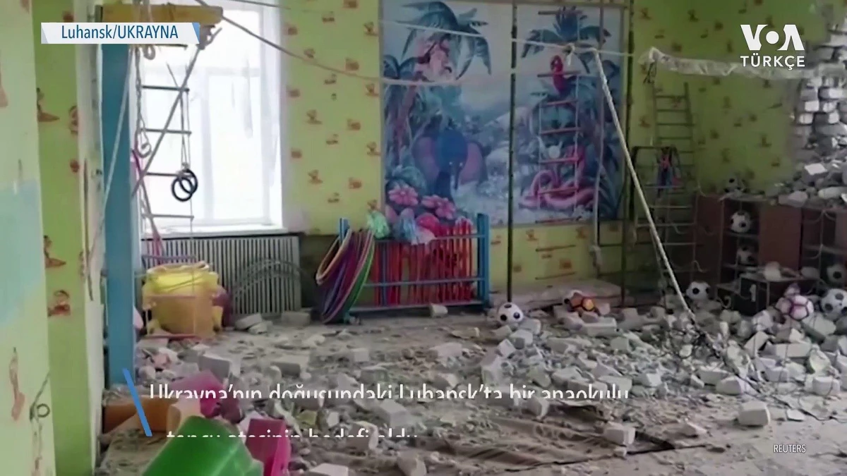 Ukrayna\'nın Doğusunda Topçu Atışında Anaokulu Hedef Oldu