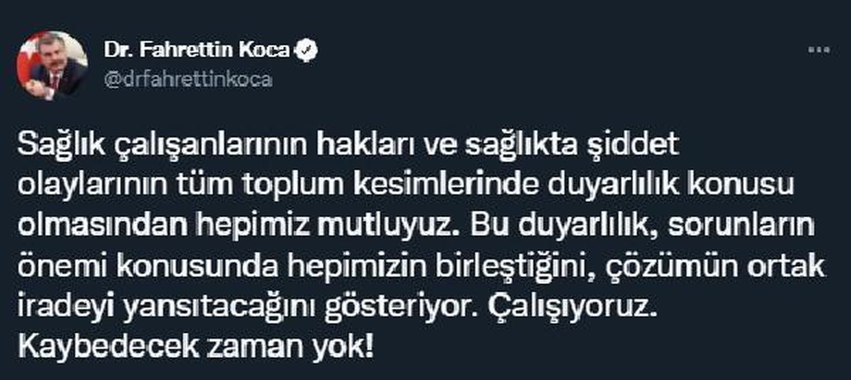 Son dakika... Bakan Koca:  Çalışıyoruz, kaybedecek zaman yok!