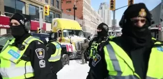 Kanada'da 'Özgürlük Konvoyu' protestocuları gözaltına alınmaya başlandı