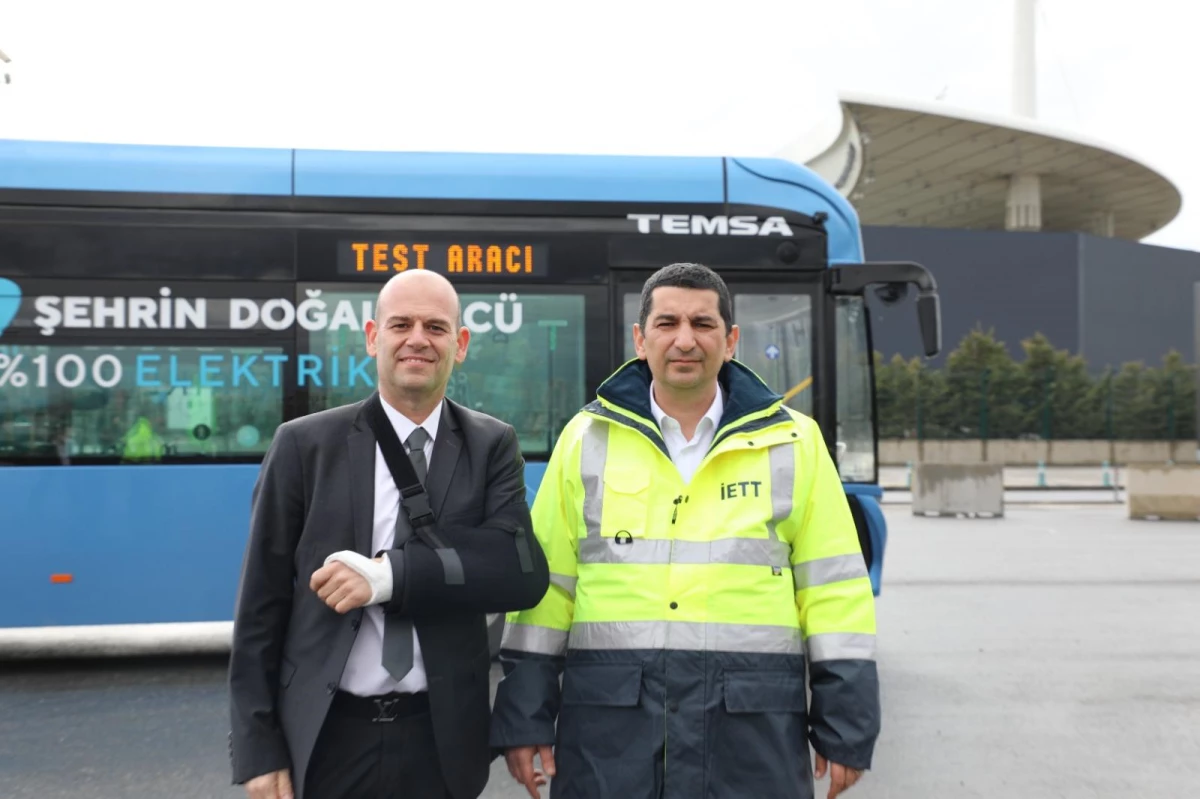 TEMSA\'nın elektrikli otobüsü Avenue Electron İstanbul\'da test edilmeye başladı