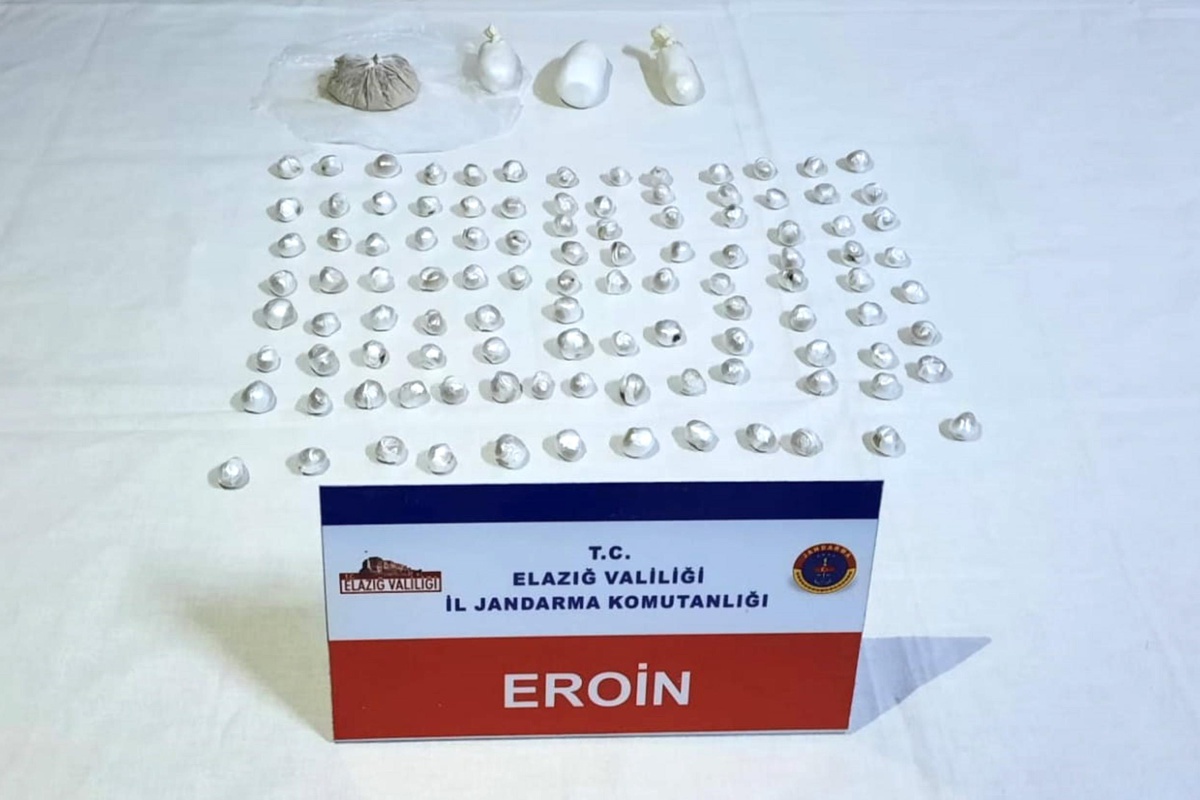 Elazığ\'da 250 gram eroinle yakalanan zanlı gözaltına alındı