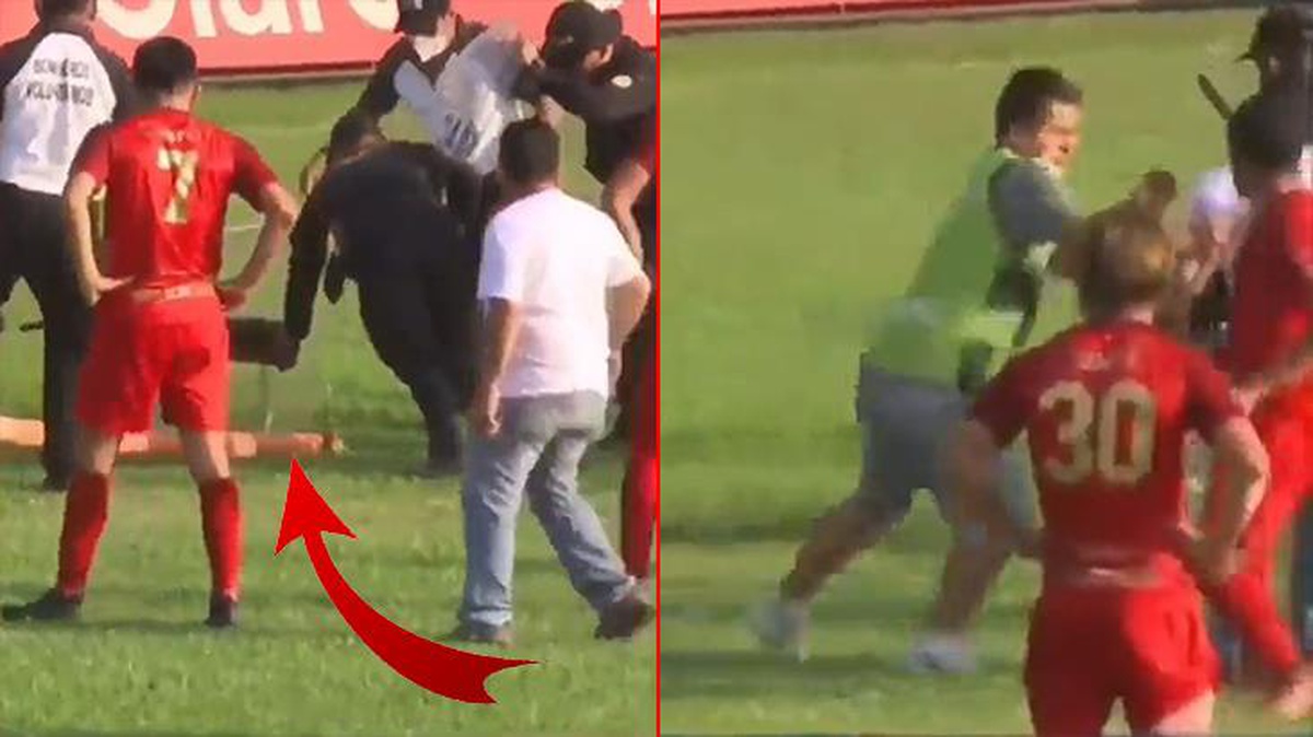 Sosyal medya bu olayı konuşuyor! Sahaya giren yılan korku dolu anlar yaşattı