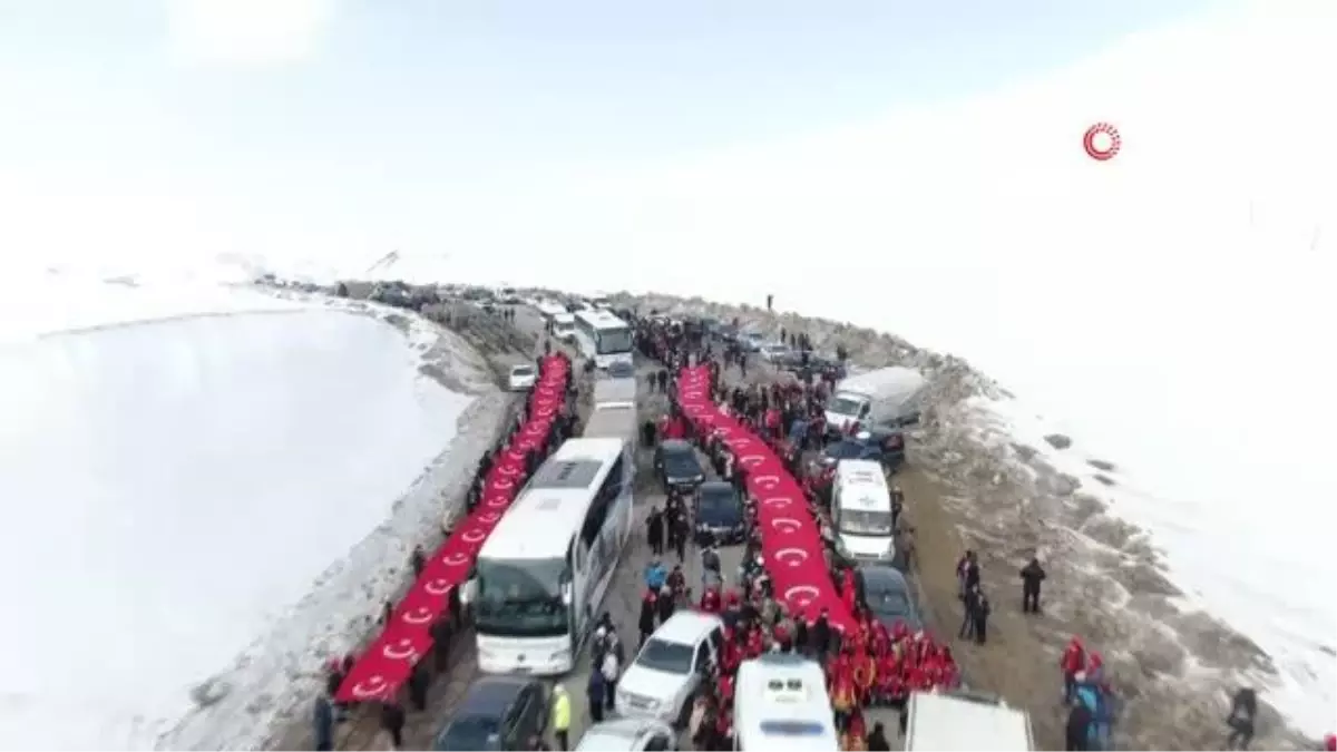 Son dakika haber! Kurtuluşun yıl dönümünde Kop Dağı\'nda Şehitlere Saygı Yürüyüşü