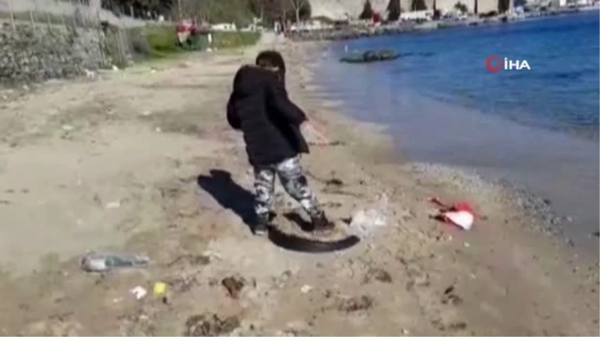Minik Can\'ın sahildeki manzaraya tepki: "Sanki deniz değil, çöp kutusu"