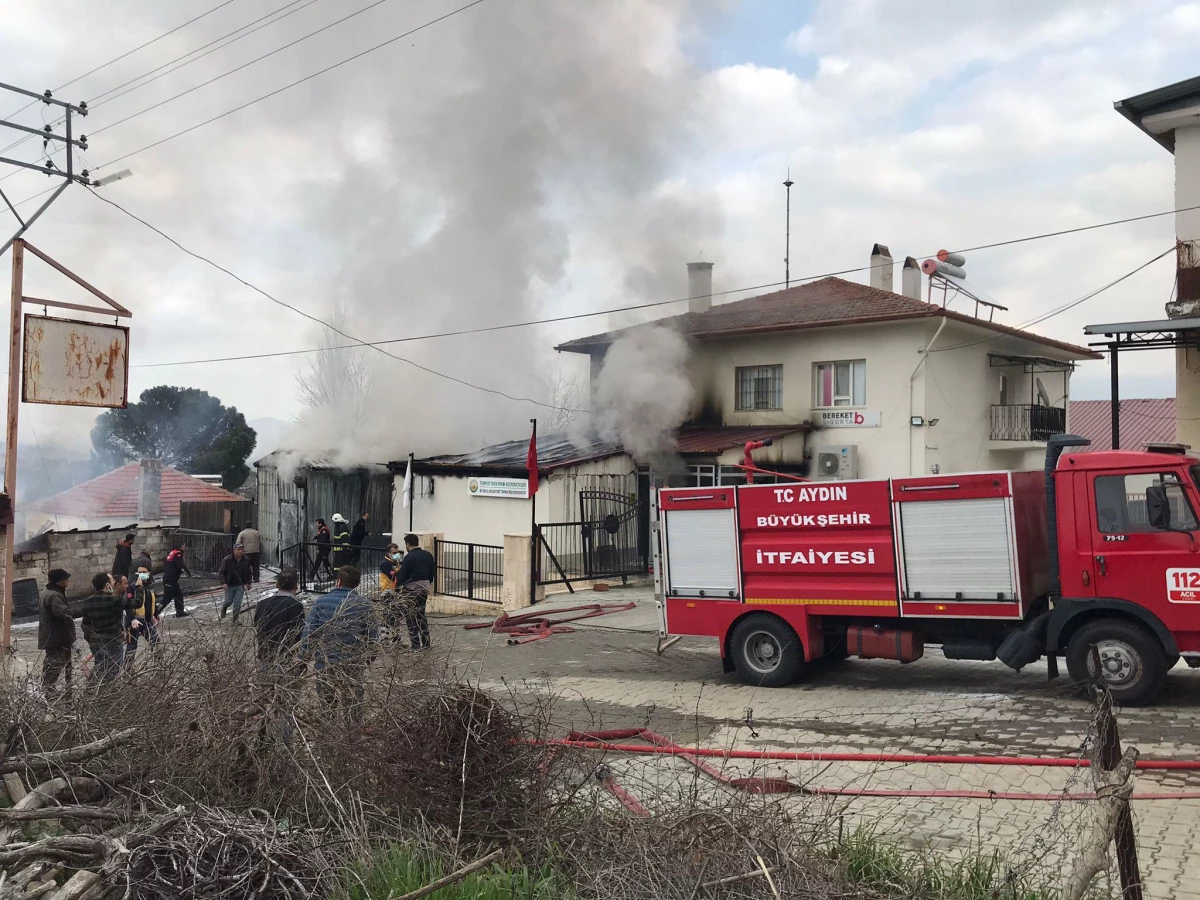 Aydın\'da kooperatif binasında çıkan yangın söndürüldü