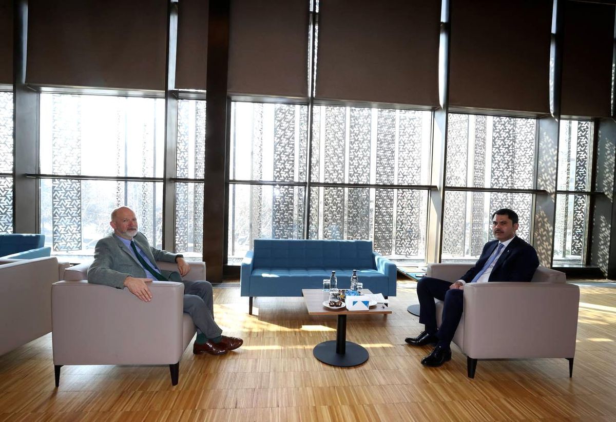 Bakan Kurum, BM İklim Değişikliği Çerçeve Sözleşmesi İcra Direktör Yardımcısı Ovais Sarmad ile görüştü