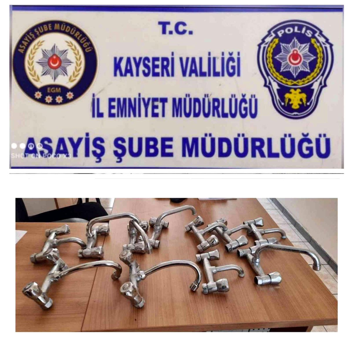 Cami musluklarını çalan şahıslar yakalandı