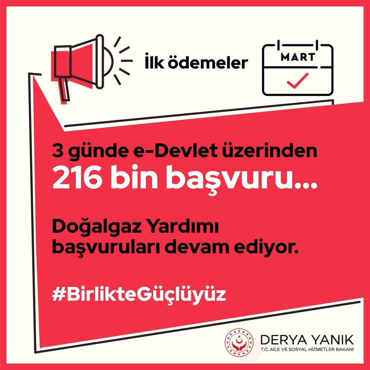 Doğalgaz yardımına 3 günde 216 bin kişi başvuru yaptı