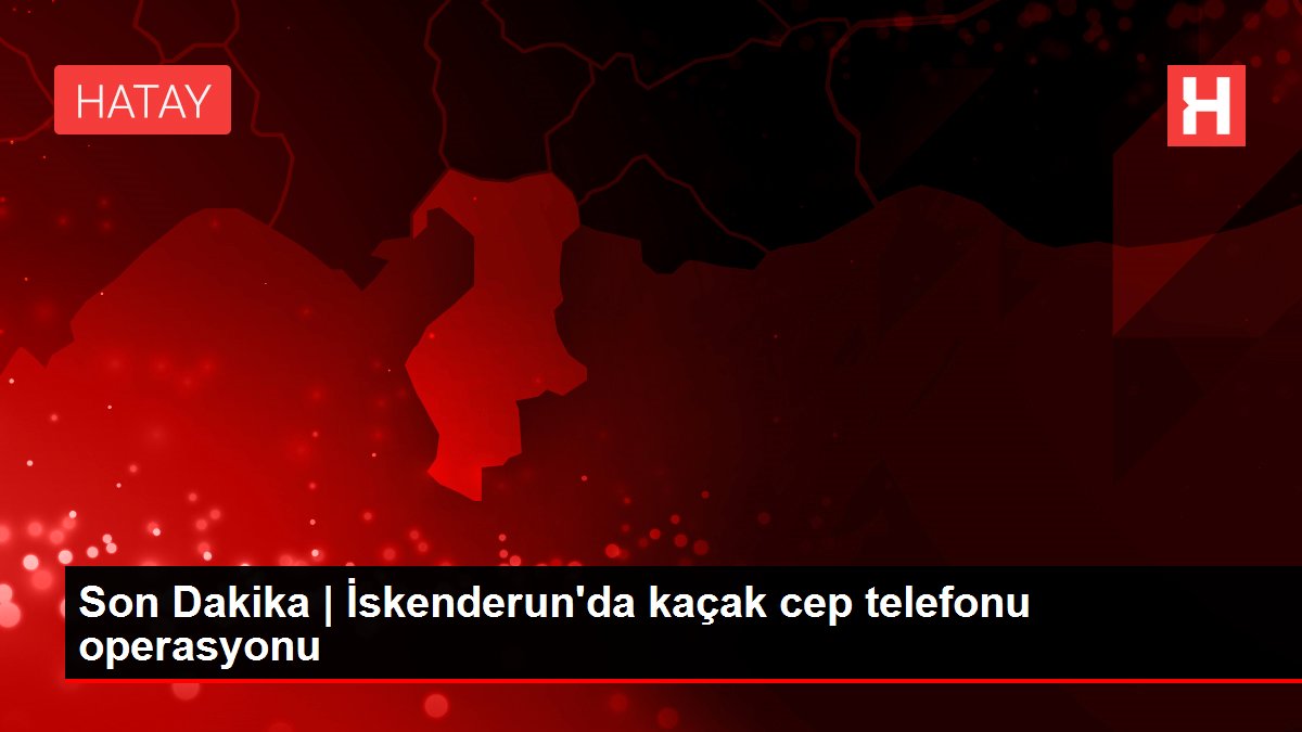 İskenderun'da gümrük kaçağı 16 cep telefonu ele geçirildi