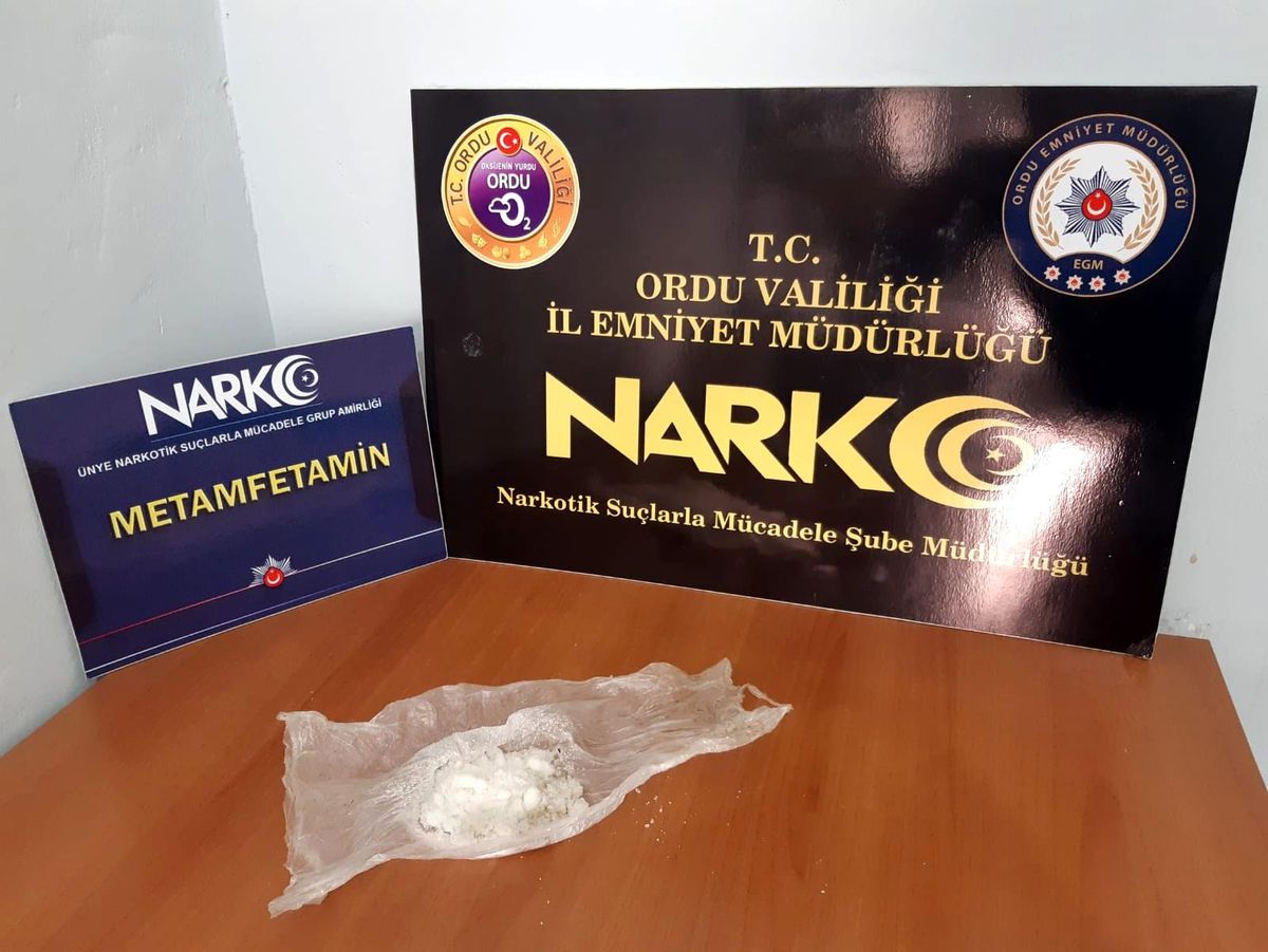 Ordu\'da uyuşturucu operasyonlarında bir kişi tutuklandı
