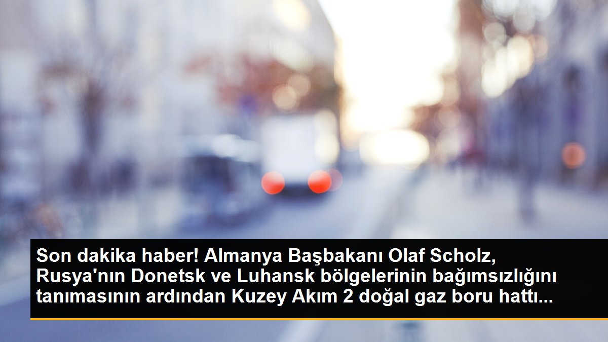 Son dakika... Almanya Başbakanı Scholz, Kuzey Akım 2 projesinin onay sürecini durdurma kararı aldı