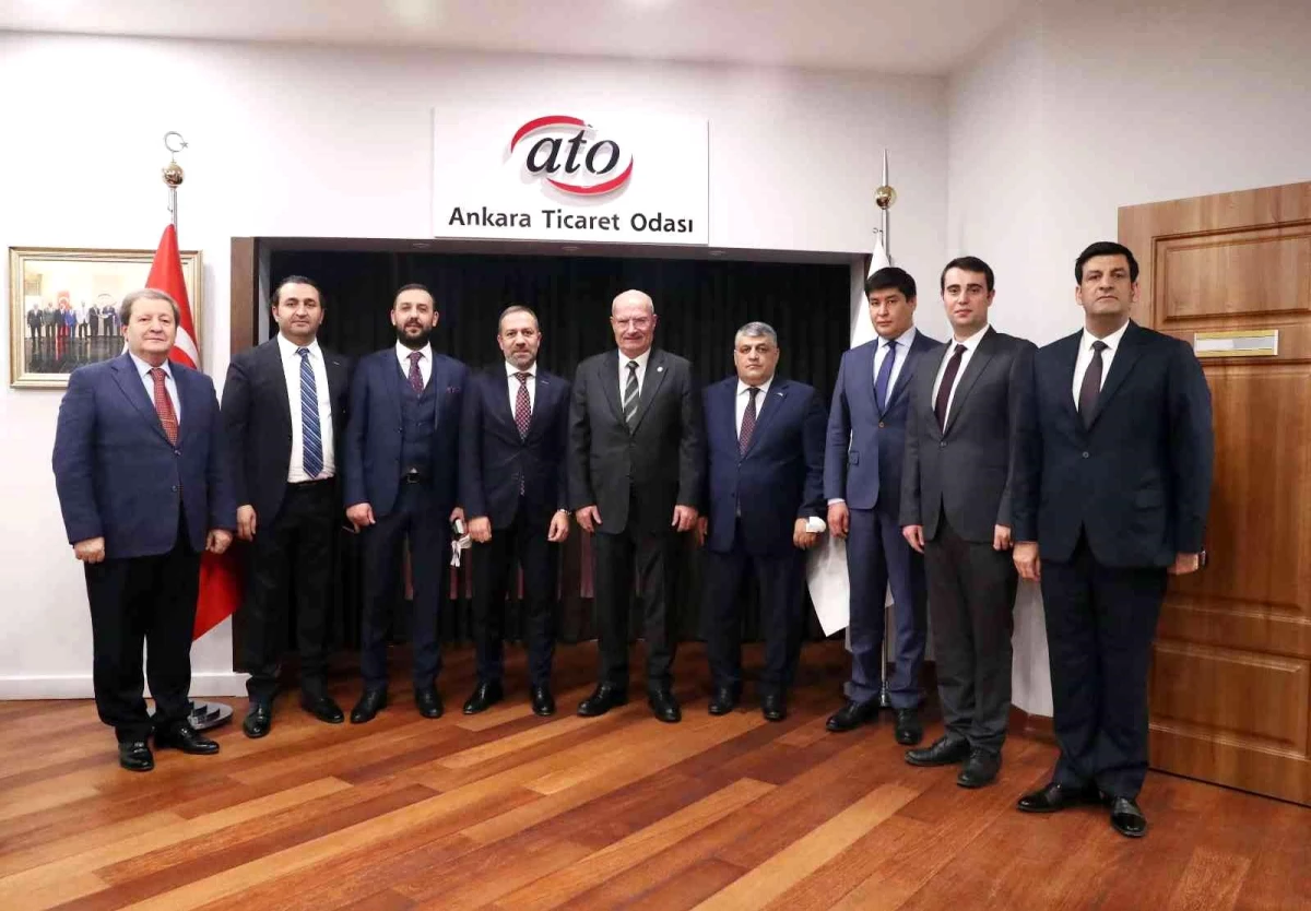 ATO Başkanı Baran, DEİK Türkiye-Özbekistan İş Konseyi Başkanı Özgüven ile görüştü