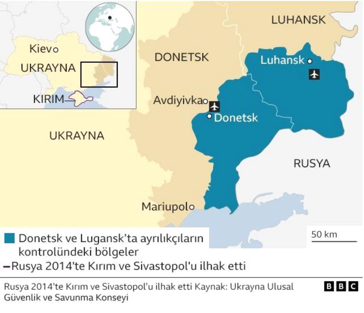 Rusya\'nın tanıdığı Donetsk ve Luhansk nerede ve statüsü ne?