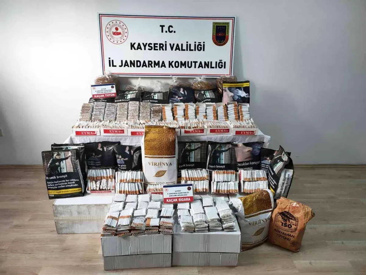 Kayseri\'de 33 bin 400 adet dolu makaron ele geçirildi