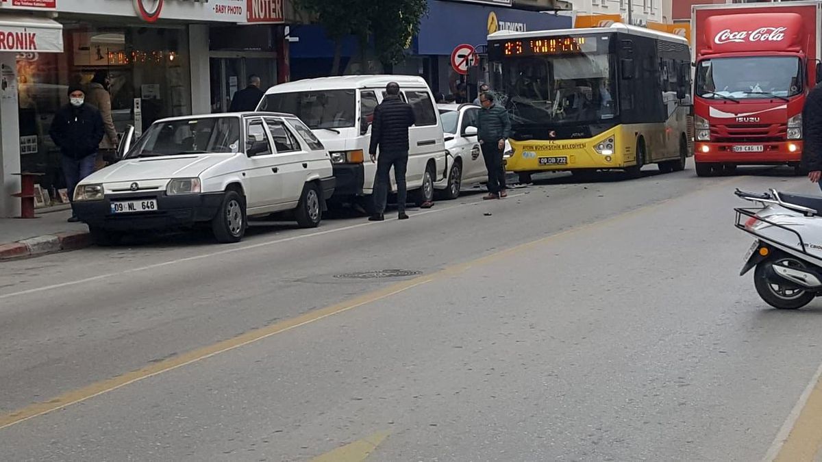 Nazilli\'deki kaza ucuz atlatıldı
