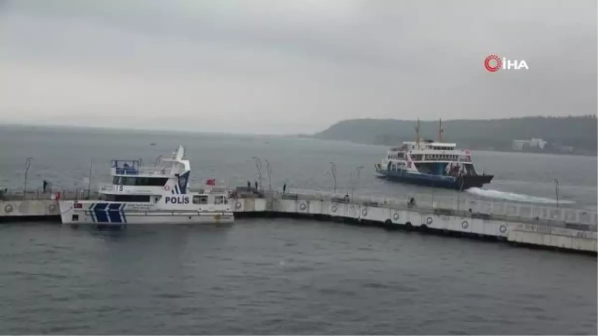 Bozcaada seferlerine fırtına engeli