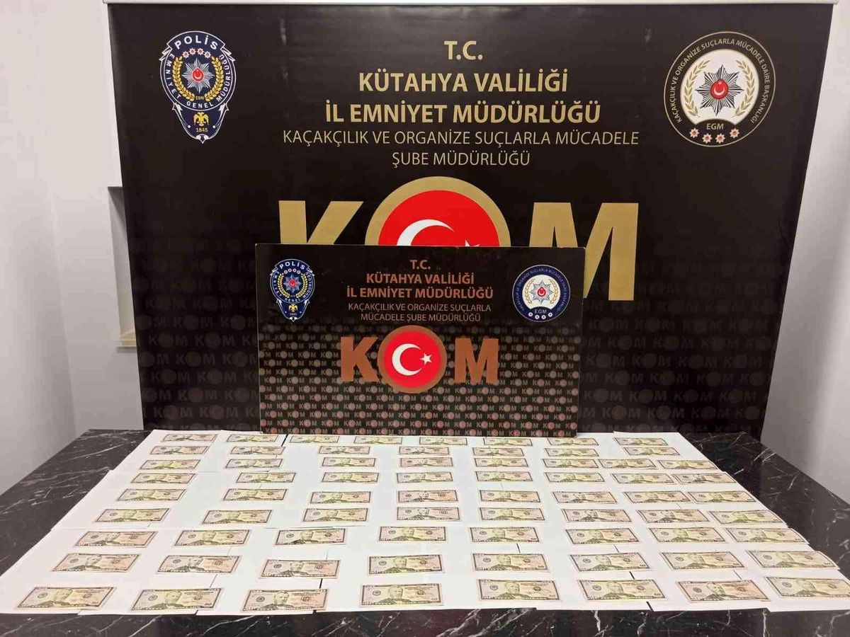 Kütahya\'da sahte dolar ele geçirildi