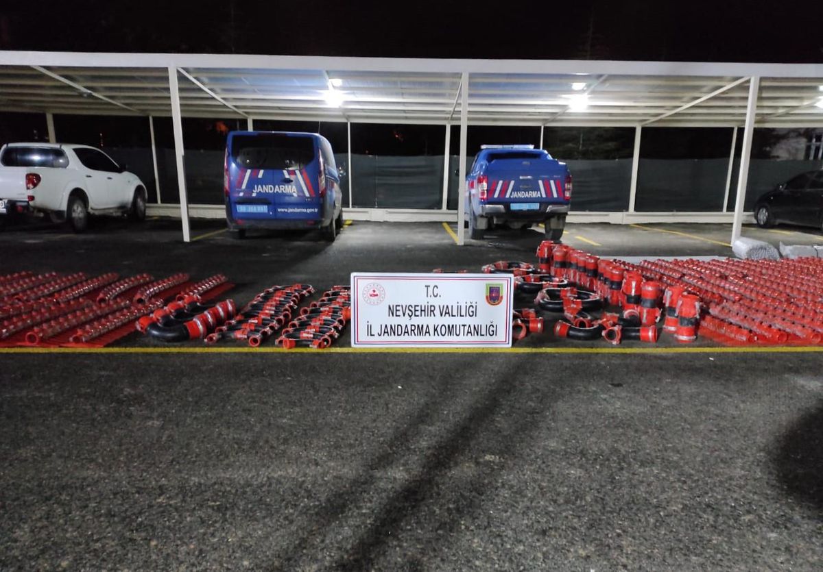 Nevşehir'de tarımsal sulama malzemesi çalan 3 zanlı tutuklandı