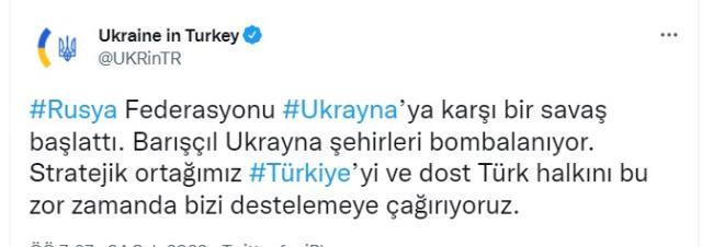 Rusya'nın Ankara Büyükelçisi: Türkiye'yi ve Türk halkına sesleniyoruz Ukrayna'yı destekleyin! Tü