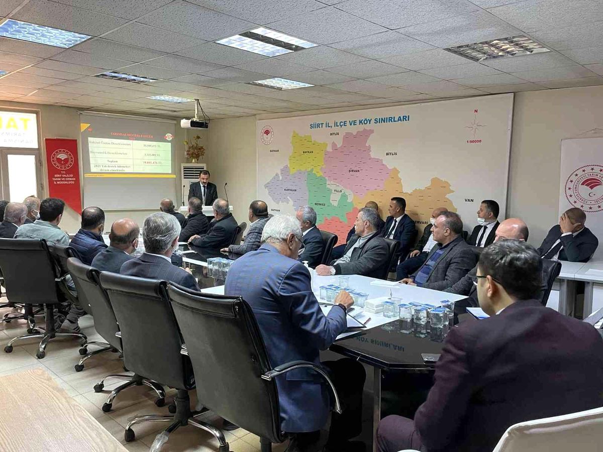 Siirt'te Tarım ve Hayvancılık Sektör toplantısı yapıldı