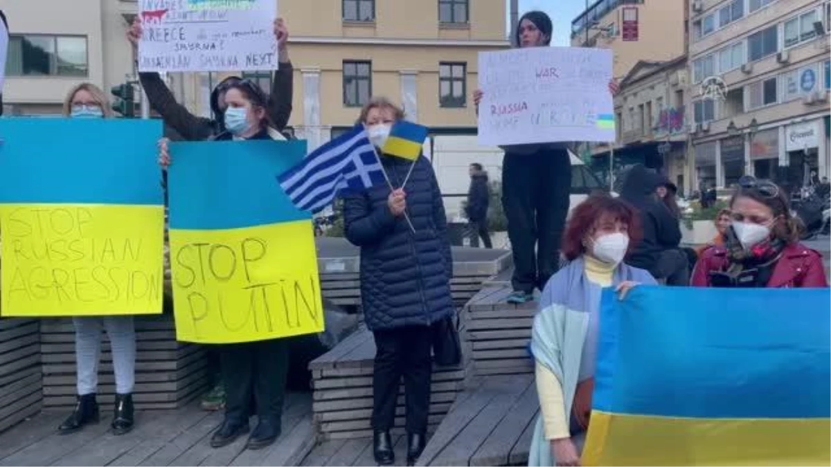 Bulgaristan\'da Rusya\'nın Ukrayna\'ya askeri müdahalesi protesto edildi