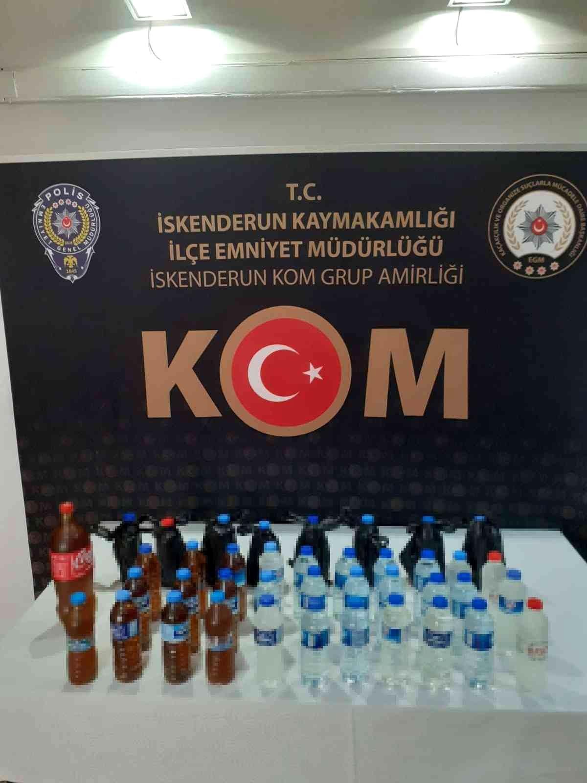 İskenderun\'da sahte içki operasyonu