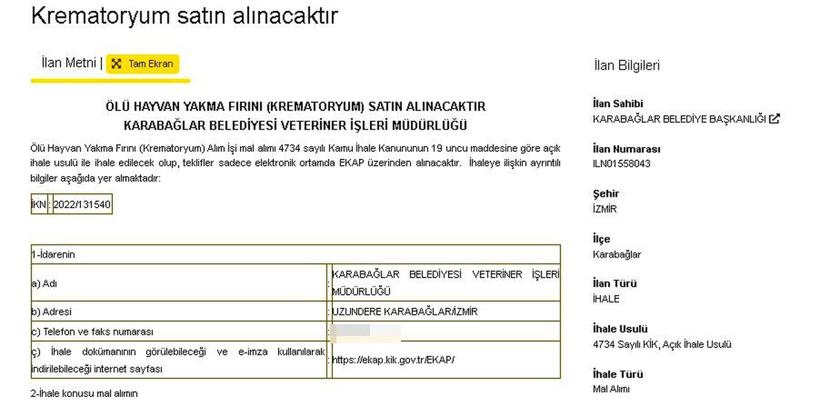 Karabağlar Belediyesi\'nden "ölü yakma fırını" ihalesi: Ölen sokak hayvanları yakılacak