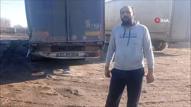 Son dakika! Rusya'nın tankı Türk vatandaşının tırına çarptı, şoför korku dolu anları anlattı: Bomba sesleriyle uyandık 