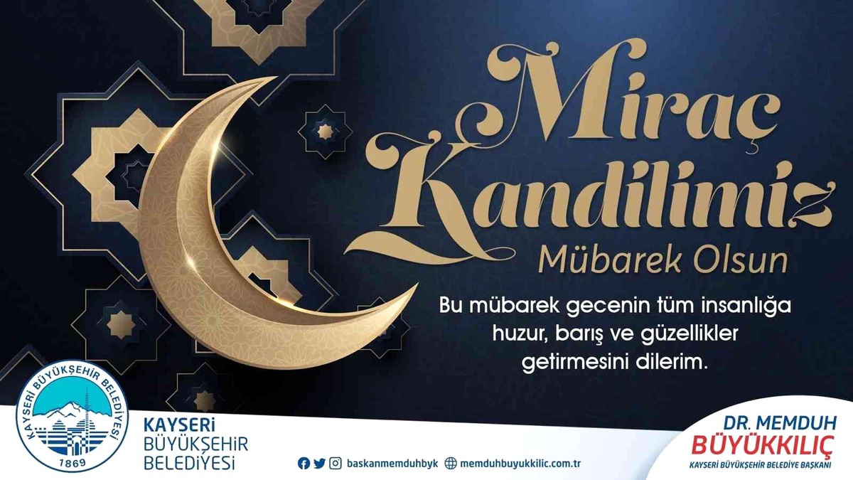 Miraç Kandili mesajları