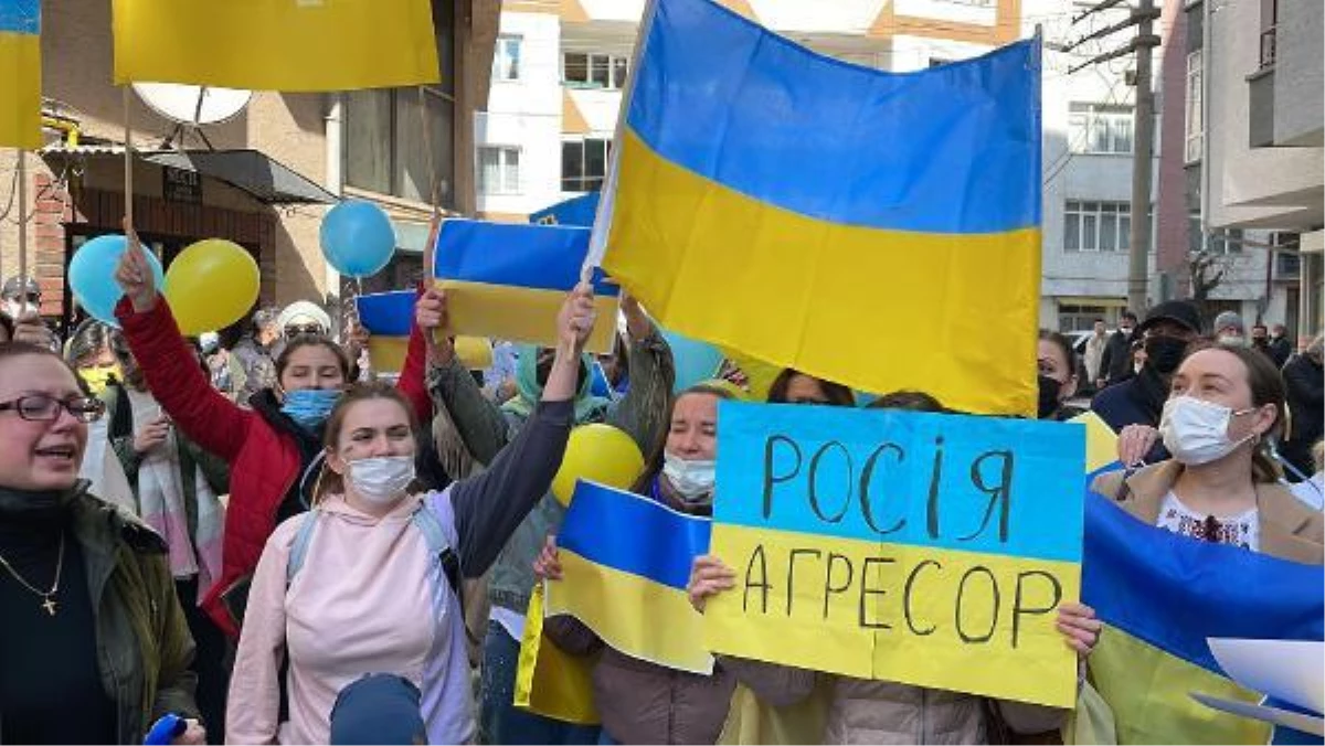 Rusya\'nın Ukrayna\'ya saldırısı Eskişehir\'de protesto edildi