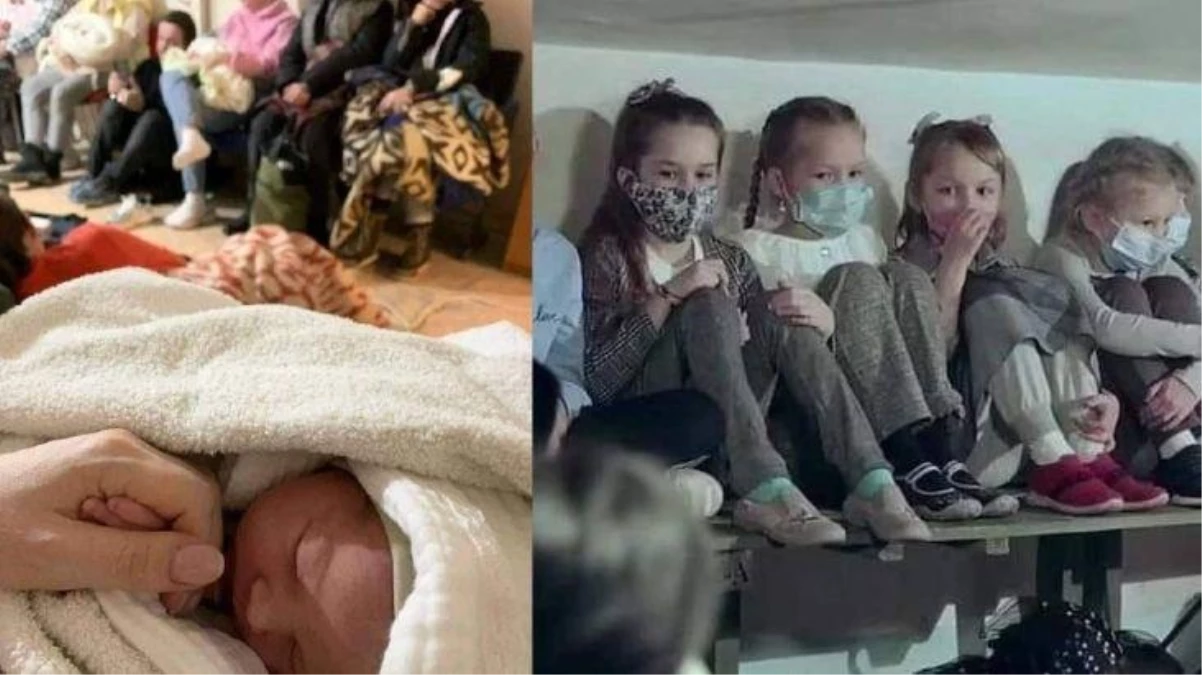 Onlar savaşın çocukları! Bir bebek gözlerini dünyaya Kiev Metrosunda açtı
