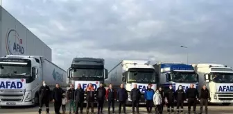 Tekirdağ'dan Ukrayna'ya 5 TIR, insani yardım malzemesi gönderildi