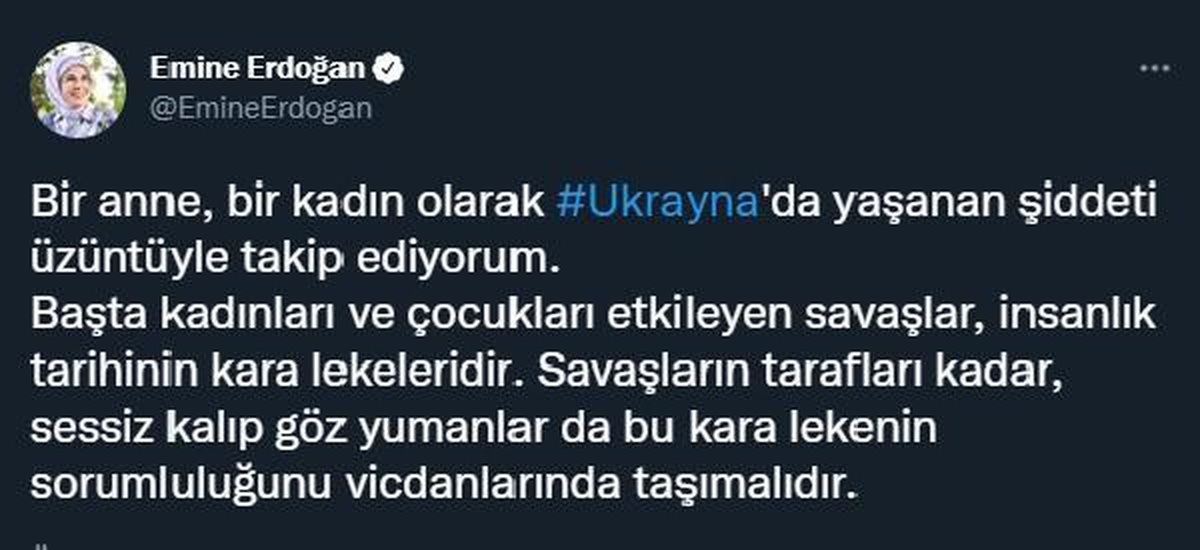 Emine Erdoğan: Mağdur ve mazlum halkların yanındayız