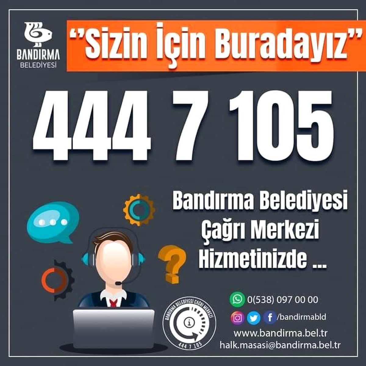Bandırma Belediyesi Çağrı Merkezi hizmete girdi