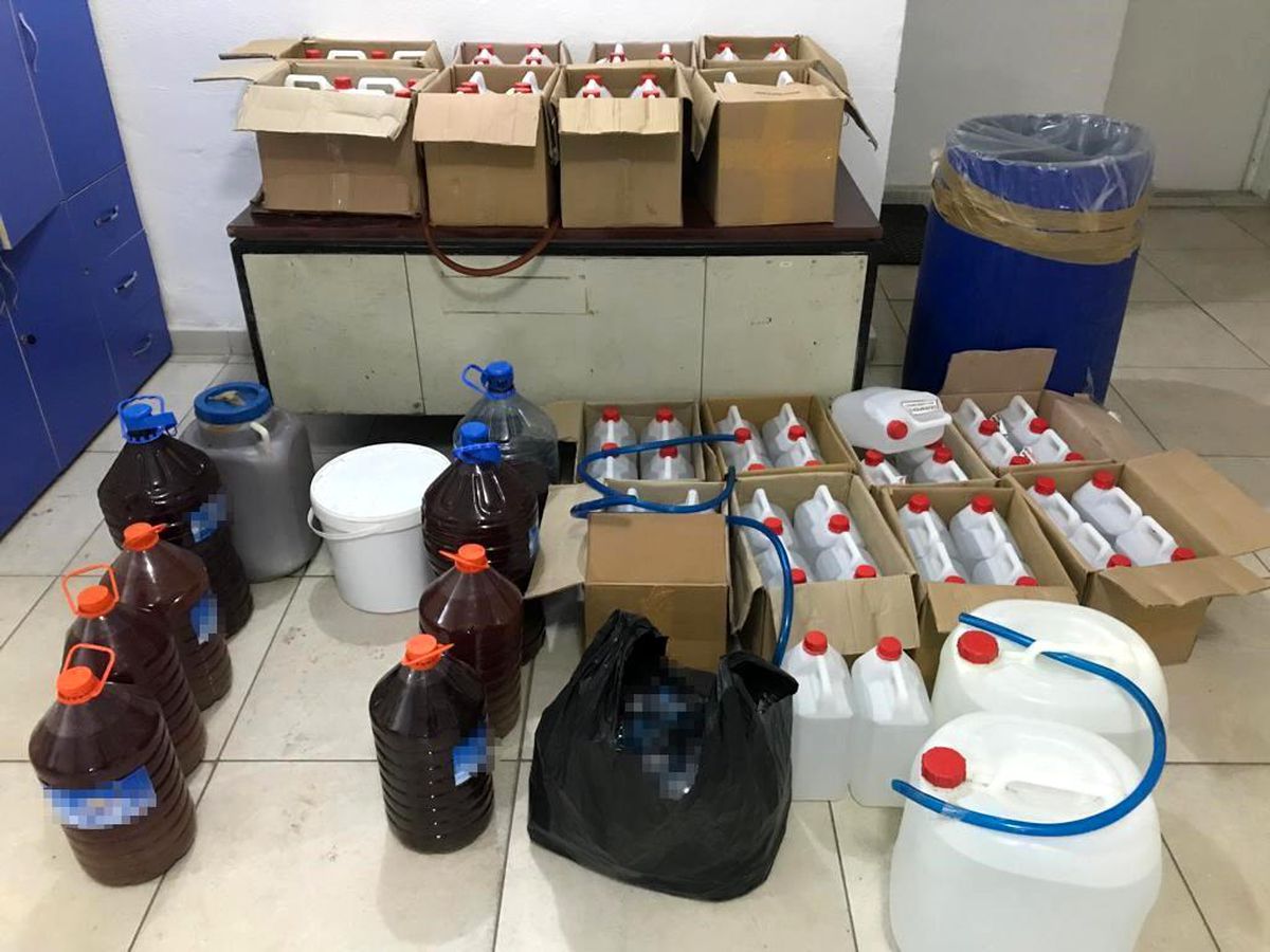 Çorum\'da 555 litre kaçak alkol ele geçirildi