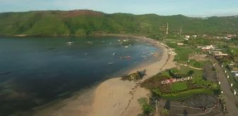 Endonezya'daki Kuta Mandalika sahili eşsiz manzarasıyla ziyaretçilerini büyülüyor