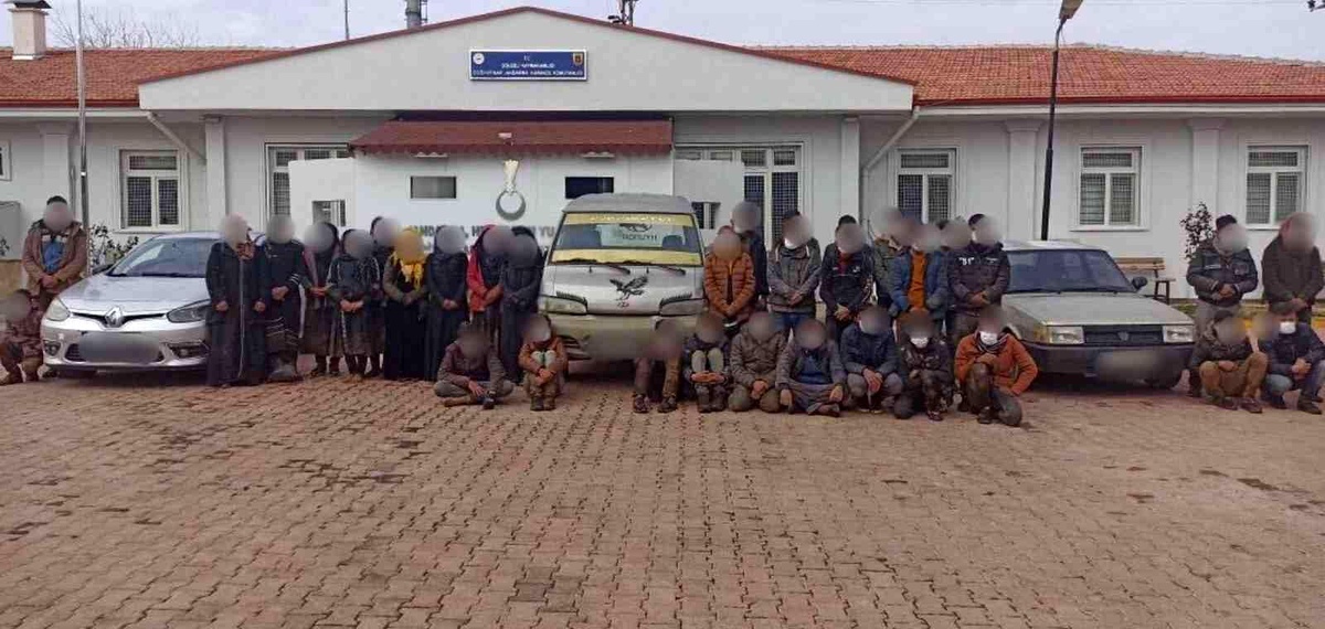 Gaziantep\'te 60 düzensiz göçmen yakalandı