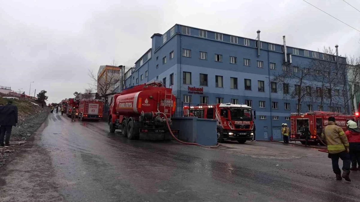 Son dakika haber | Hadımköy\'de fabrikada korkutan yangın