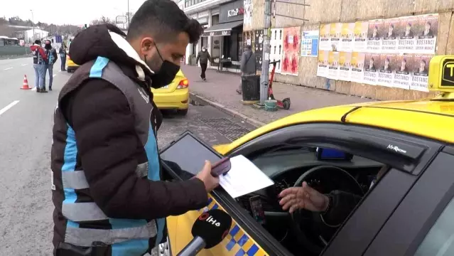 Kadıköy'de emniyet kemeri takmayan taksi şoförleri cezadan kaçamadı