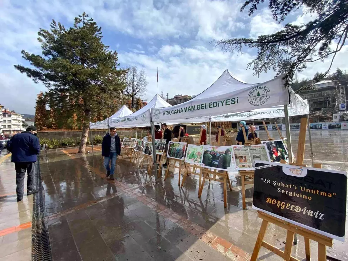Kızılcahamam'da '28 Şubat'ı unutma' konulu fotoğraf sergisi açıldı